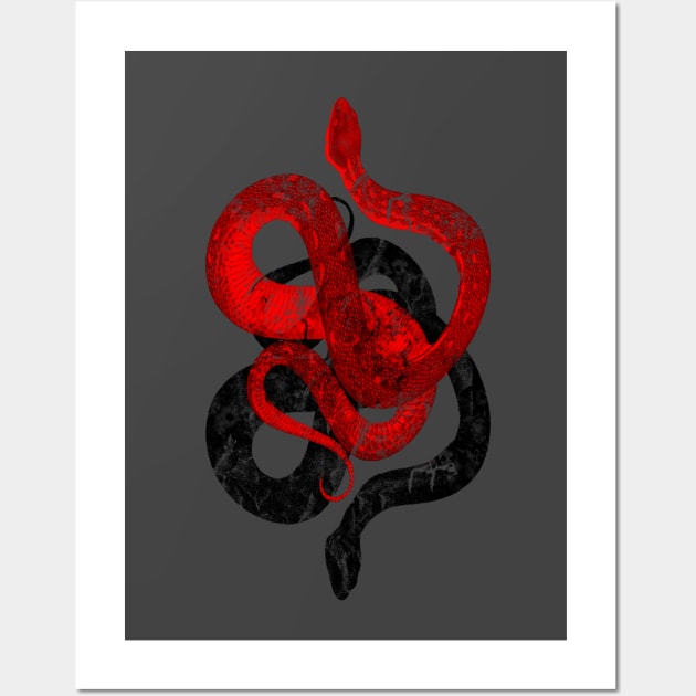 Gnostic snakes: the serpents' nest 2.0 Wall Art by Blacklinesw9